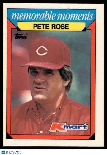 1988 Topps Kmart Memorable Moments Pete Rose #22