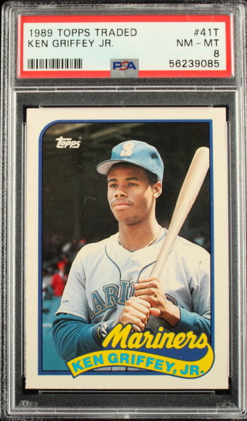 1989 Topps Ken Griffey Jr. Rookie #41T PSA 8