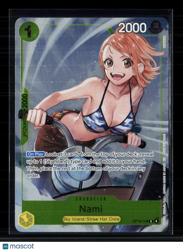 2023 One Piece Card Game Wings of the Captain Nami Holo Alternative Art Promo
