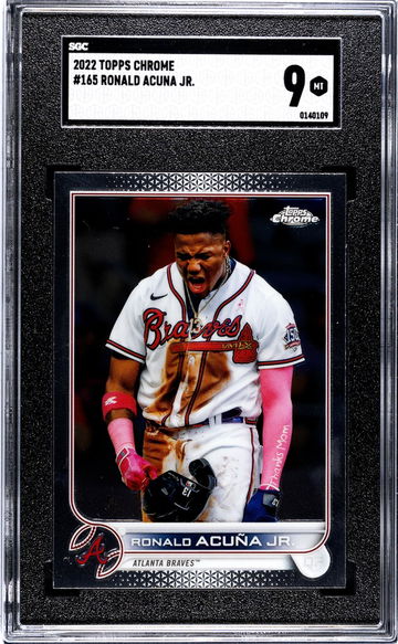 2022 Topps Chrome Ronald Acuna Jr. #165 SGC 9