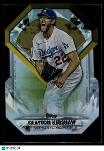 2022 Topps Chrome Update Clayton Kershaw #DGC-12 Diamond Greats Die Cuts