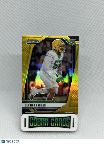 2025 Panini Prizm Draft Picks Derrick Harmon #96 Gold /10 RC
