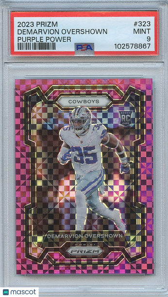 2023 Panini Prizm DeMarvion Overshown #323 Purple Power PSA 9 Panini Authentic