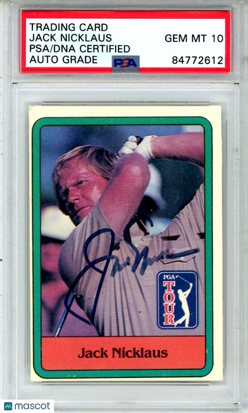 1981 1984 Donruss Jack Nicklaus PSA A Auto 10