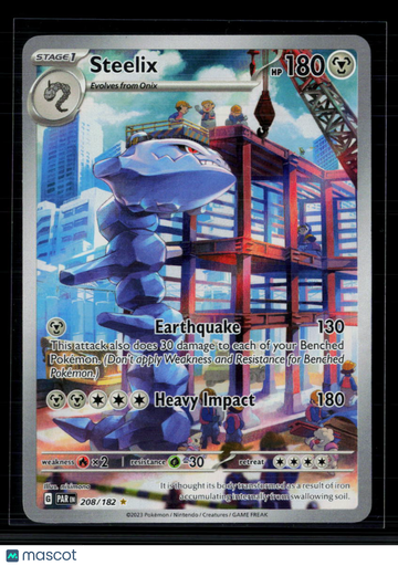 2023 Paradox Rift Steelix Holo Secret Rare #208/182