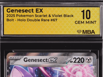 2025 Pokemon Scarlet & Violet Black Bolt Genesect Holo MBA 10 #67