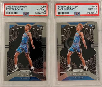 2019 Panini Prizm Darius Bazley RC (2) OKC Thunder