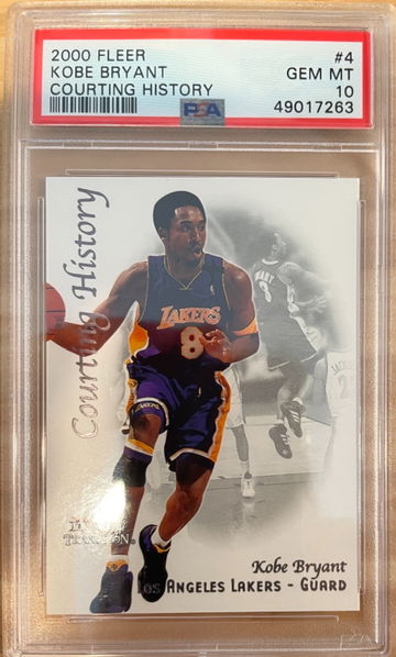 Kobe Bryant 2000 Fleer insert #4 courting history PSA 10 Gem Mint Mamba 