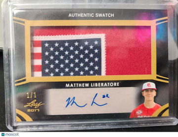2017 Leaf Perfect Game All-American Classic Matthew Liberatore #PA-ML1 Patch Leaf