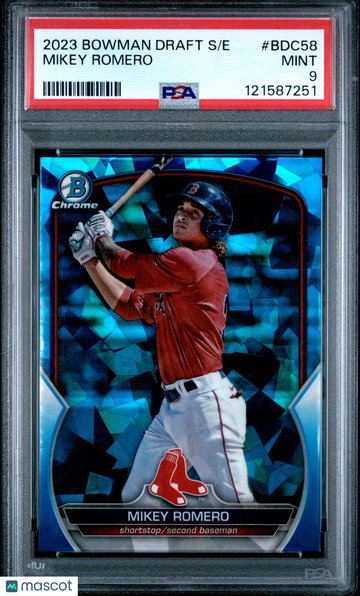 2023 Bowman Draft Sapphire Edition Mikey Romero #BDC58 PSA 9