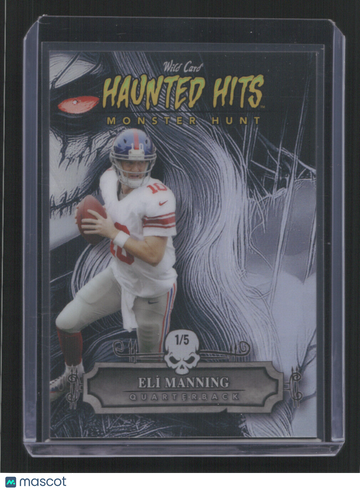 2024 WILD CARD HAUNTED HITS ELI MANNING #HHW-EM WITCH /5 /5 ,SN