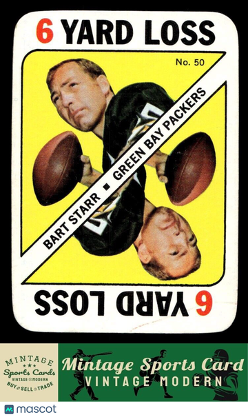 1971 Topps Bart Starr #50 Game Inserts