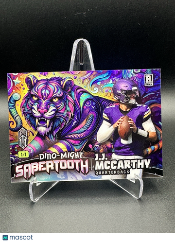 2024 Wild Card J.J. McCarthy #2024 SABERTOOTH Rookie