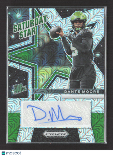 2025 Panini Prizm Draft Picks Saturday Star Dante Moore #SSS-DMO Green Mojo /25