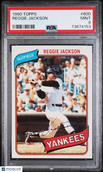 1980 Topps Reggie Jackson #600 PSA 9