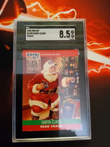 1990 Pro Set Football Santa Claus Special Collectible 