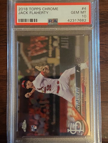 Jack Flaherty 2018 Chrome 10