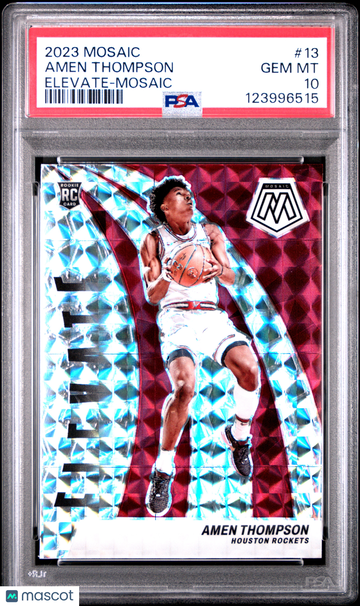 2023 Panini Mosaic Elevate Amen Thompson #13 silver PSA 10
