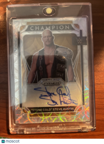 2022 Panini Prizm WWE Stone Cold Steve Austin #CS-SKN Prizm Parallel/Variety Insert