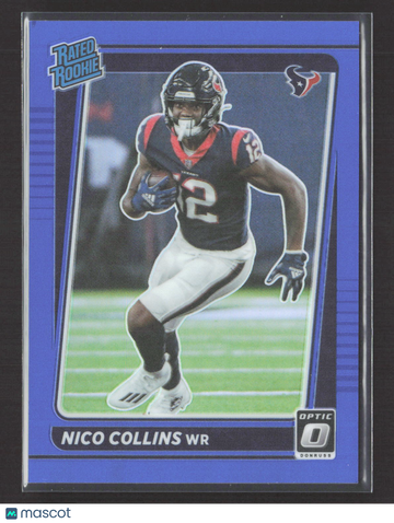 2021 Panini Donruss Optic Nico Collins #230 Blue 123/179