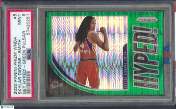 2020 Panini Prizm WNBA Get Hyped! Skylar Diggins-Smith #8 Green Pulsar PSA 10