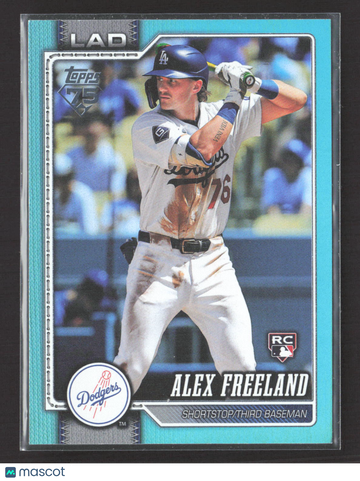 2026 Topps Series One Alex Freeland #74 Aqua RC
