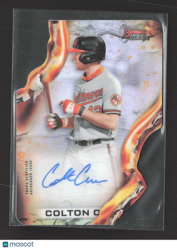 2021 Bowman's Best Heatwave Die-Cut Colton Cowser #HWDC-CC /150 Die-cut