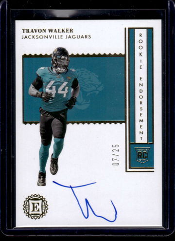 2022 Panini Encased Rookie Endorsements Travon Walker #RE-TW RC Auto /25