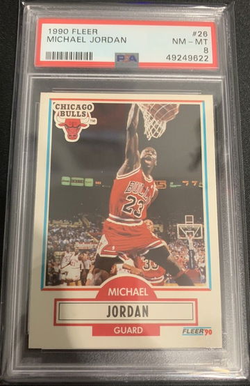 1990 Fleer Michael Jordan #26 PSA 8