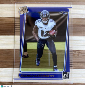 🔥Rashod Bateman RC - 2021 Clearly Donruss Base Baltimore RAVENS