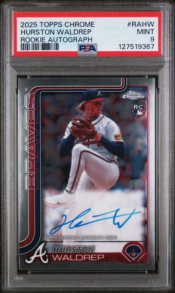 2025 Topps Chrome Hurston Waldrep #RA-HW PSA 9