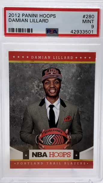 Damian Lillard 2012 Panini Hoops PSA 9