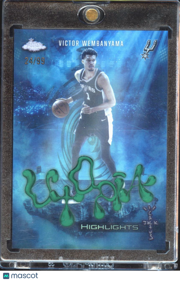 Victor Wembanyama 2026 Topps Chrome Utopia Highlights /99 San Antonio Spurs