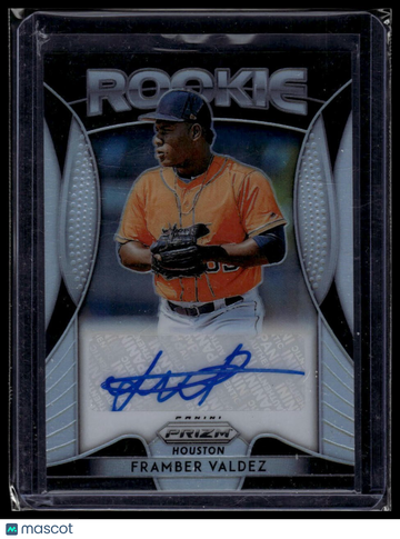 2019 Panini Prizm Framber Valdez #RA-FV Rookie Autographs Silver Prizm SN AU