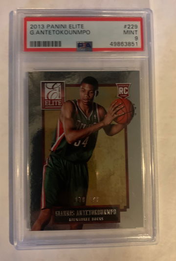 2013 elite Giannis antetokounmpo Psa 9 mint 