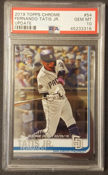 2019 Topps Chrome Update Fernando Tatis Jr PSA 10