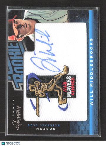 2012 Panini Signature Series Will Middlebrooks #128 274/299 MLB Players Choice Patch Auto