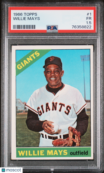 1966 Topps Willie Mays #1 PSA 1.5