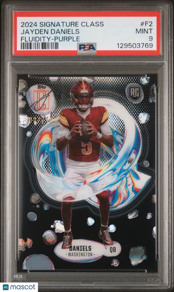 2024 Topps Signature Class Fluidity Jayden Daniels #F2 Purple PSA 9