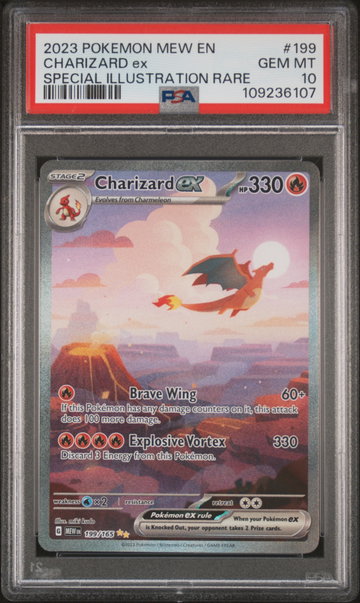 2023 Pokemon Scarlet and Violet 151 Special Illustration Rare Charizard Ex #199 /165 PSA 10