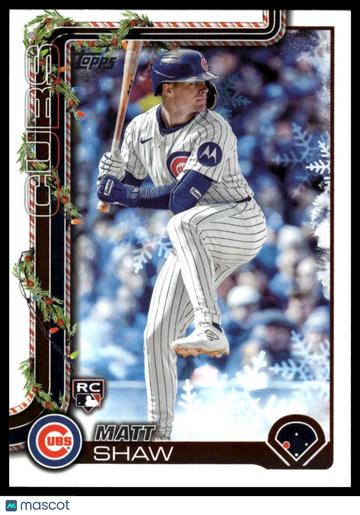 2025 Topps Holiday Matt Shaw #H173 RC