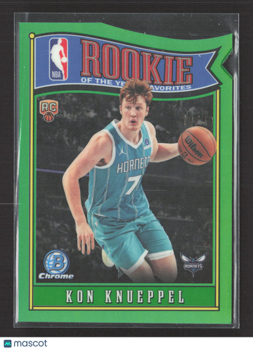 2025 Topps Bowman Chrome Rookie of the Year Favorites Kon Knueppel #RY-4 Green /99 RC