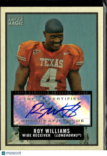 Roy Williams 2009 Topps Magic Topps Certified Autograph Issue Auto Texas Longhorns