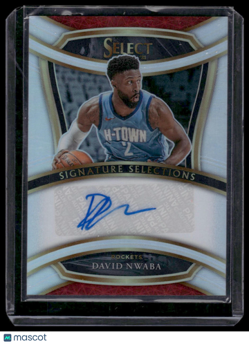 2020-21 Panini Select David Nwaba #SIS-DNW Signature Selections AU