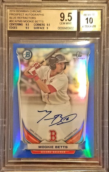 2014 Bowman Chrome Mookie Betts auto 
