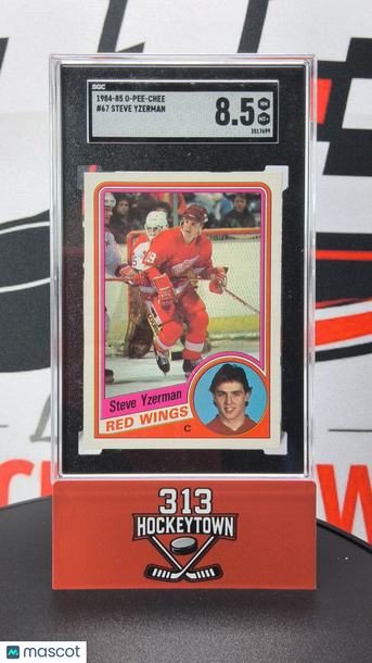 1984 O-Pee-Chee Steve Yzerman #67 SGC 8.5