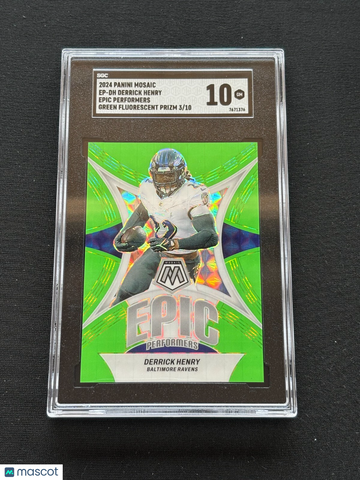 2024 Panini Mosaic Derrick Henry #EP-DH Green SGC 10