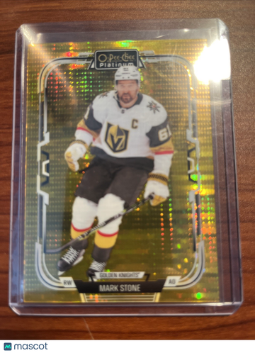 2025-26 O-Pee-Chee Platinum Mark Stone #159 Seismic Gold Parallel/Variety