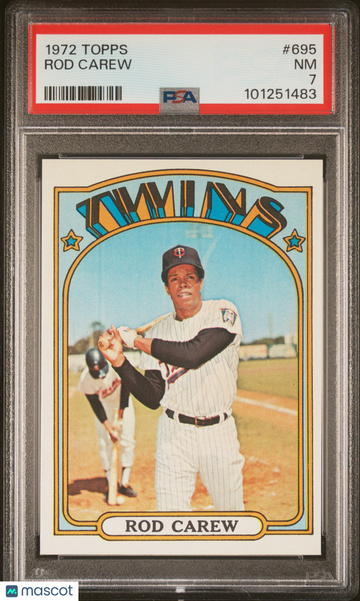 1972 Topps Rod Carew #695 PSA 7