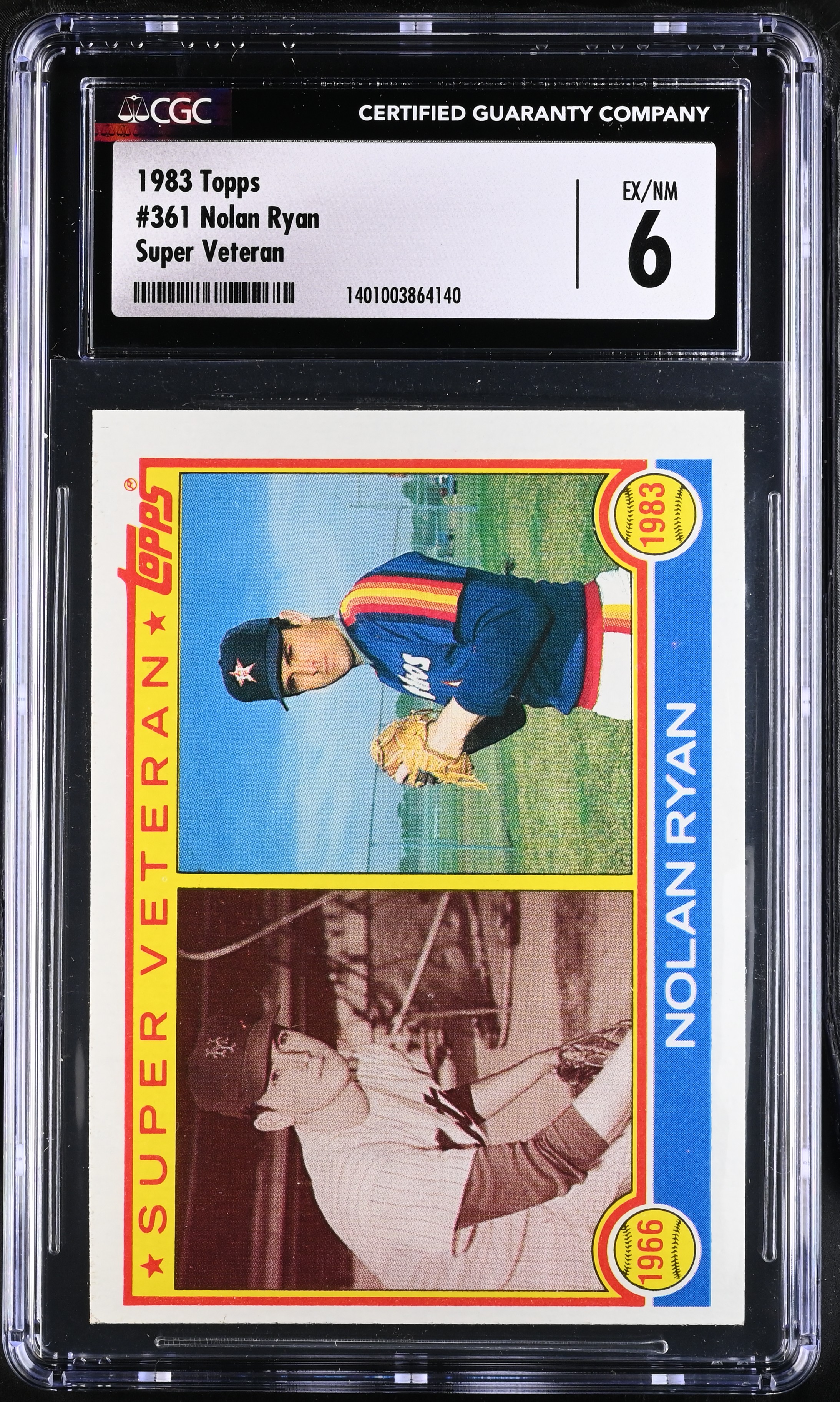 1983 Topps Nolan Ryan #361 Super Veteran CGC 6 P1366